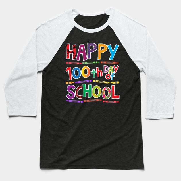 Happy 100th Day of School Shirt for Teacher Appreciation day Baseball T-Shirt by TBA Design